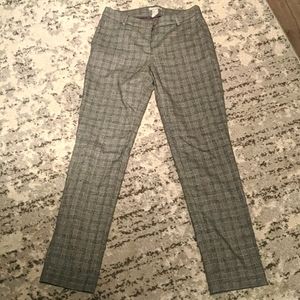Plaid Skinny Slack Pants